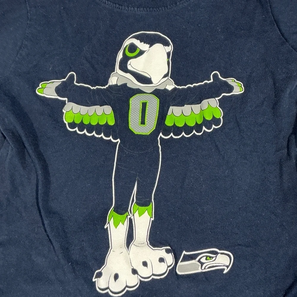 Seattle Seahawks Kids Navy Blue Graphic T-Shirt 18m